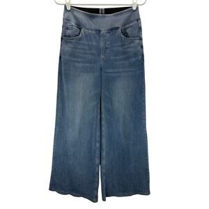 Halara Wide Leg Pull On Jeans Pants Blue Small